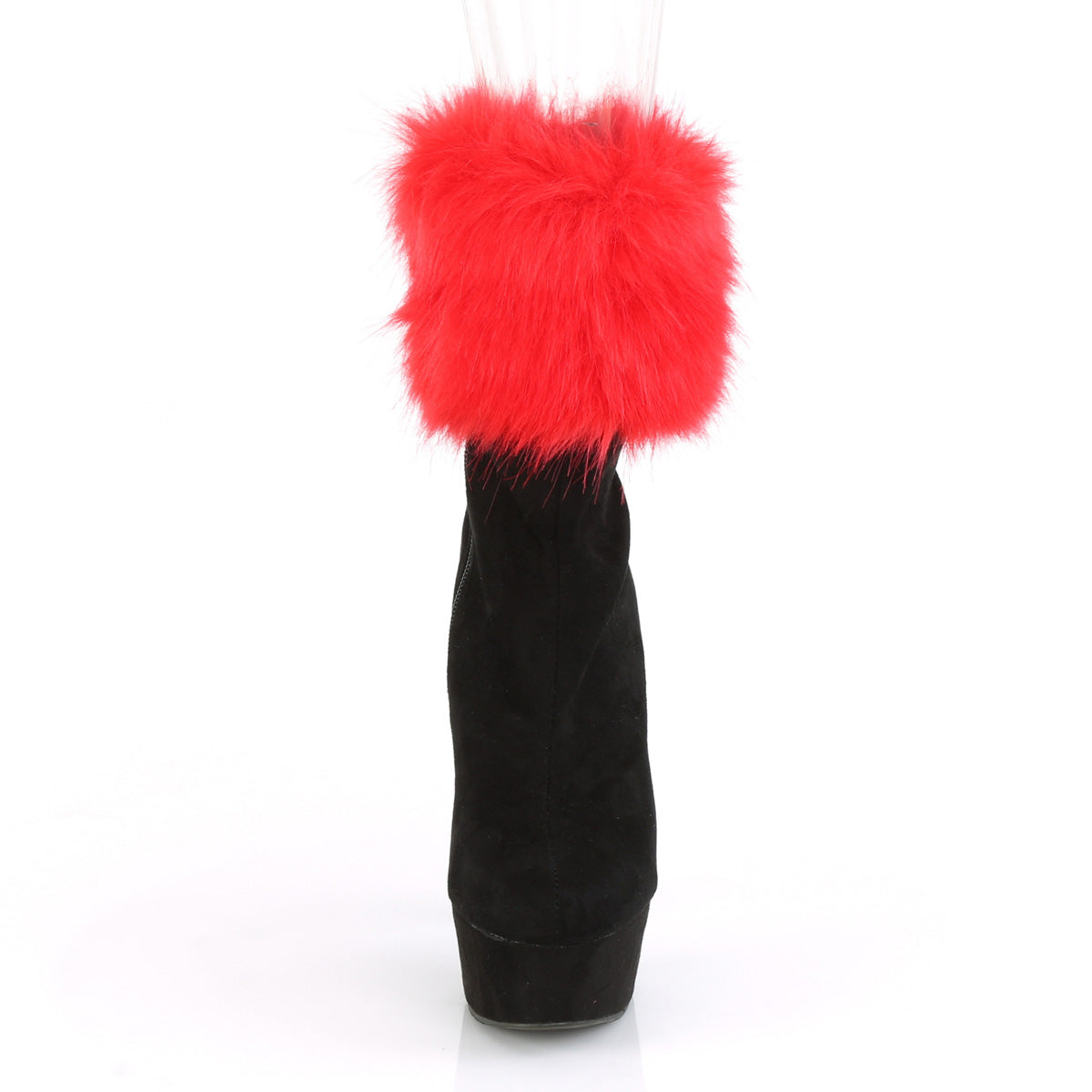 Pleaser Stivaletti da donna DELIGHT-1000 BLK FAUX SAMEED / BLK FAUX Suede Suede