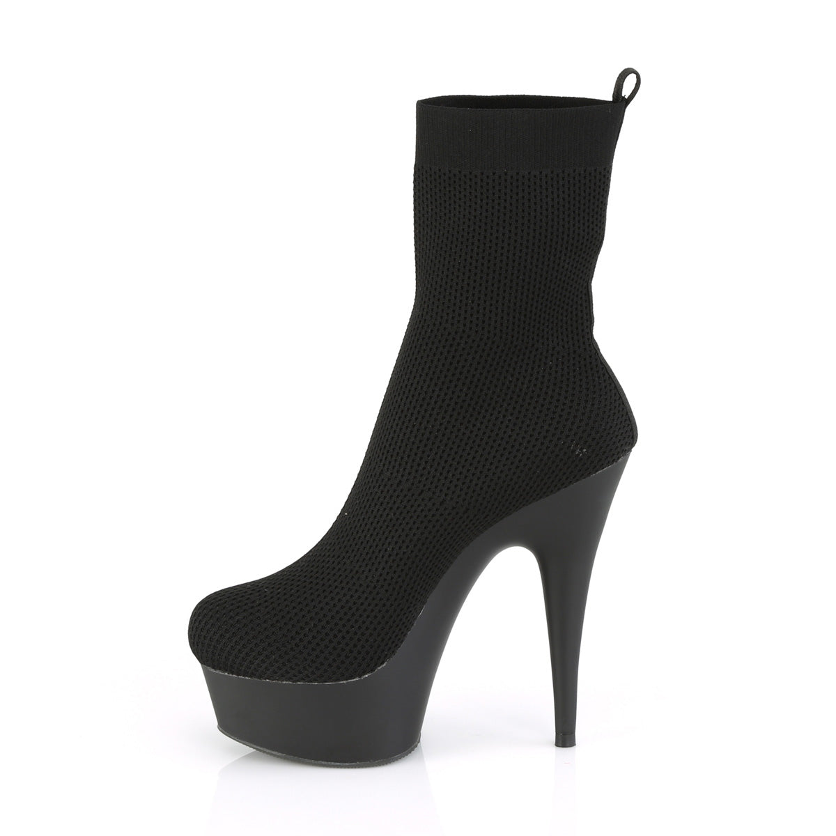 Pleaser Stivaletti da donna DELIGHT-1002 BLK Tessuto / Blk Matte