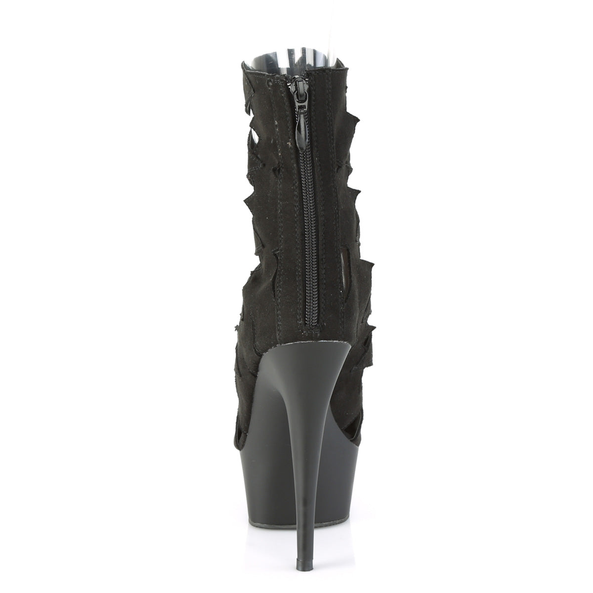 Pleaser Stivaletti da donna DELIGHT-1014 Blk Faux Suede / Blk Matte