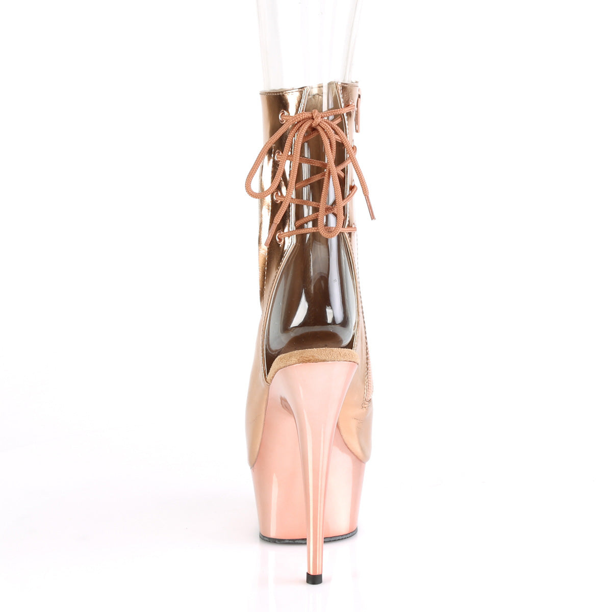Pleaser Stivaletti da donna DELIGHT-1018 oro rosa metallico PU / oro rosa cromo