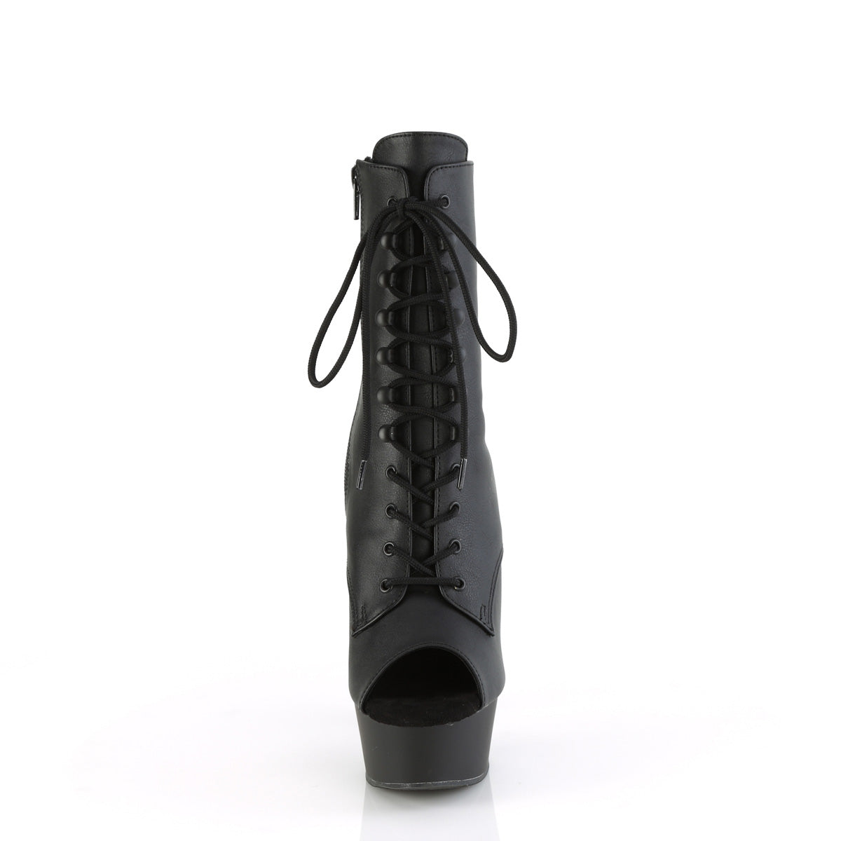 Pleaser DELIGHT-1021 blk in pelle finta/blk opaca