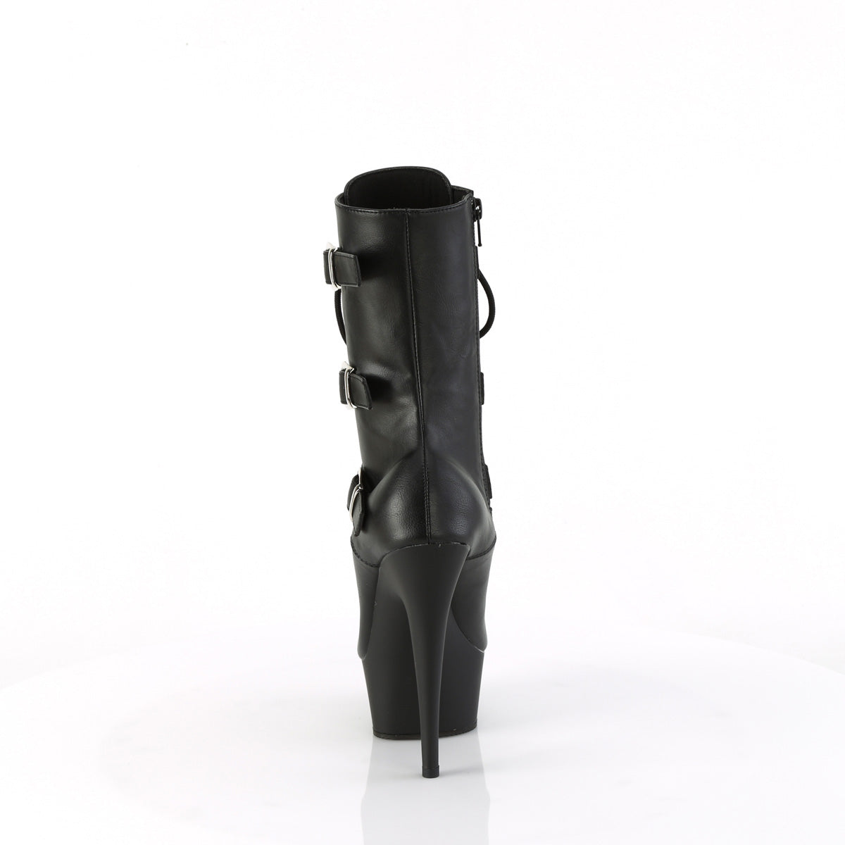 Pleaser DELIGHT-1043 blk in pelle finta/blk opaca