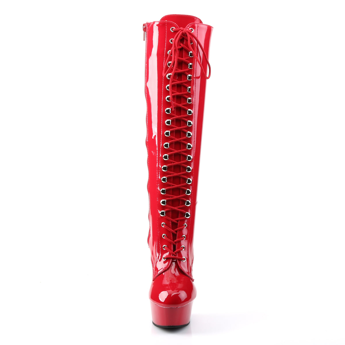 Pleaser Stivali da donna DELIGHT-2023 RED STR PAT / ROSSO