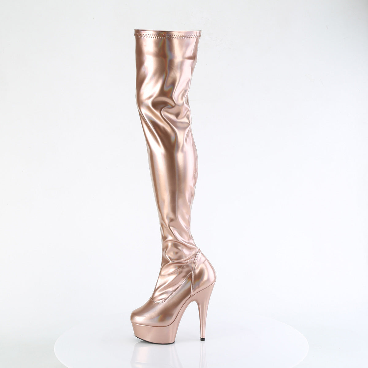 Pleaser DELIGHT-3000HWR Rose Gold Hologram Pu/M