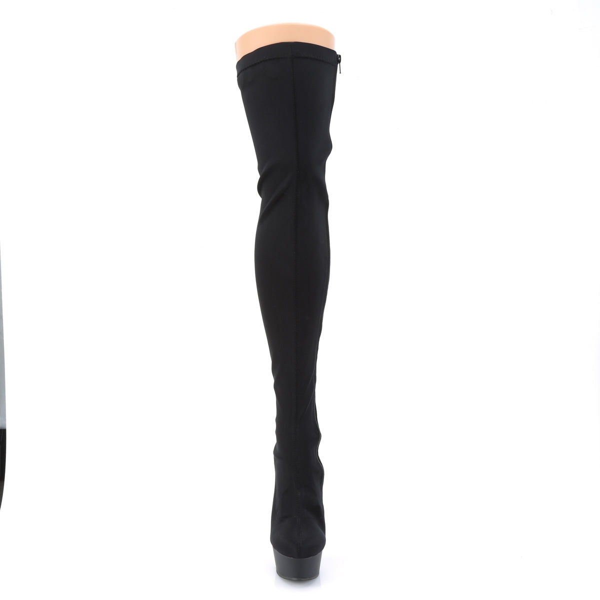 Pleaser Stivali da donna DELIGHT-3003 Blk Lycra / Blk Matte