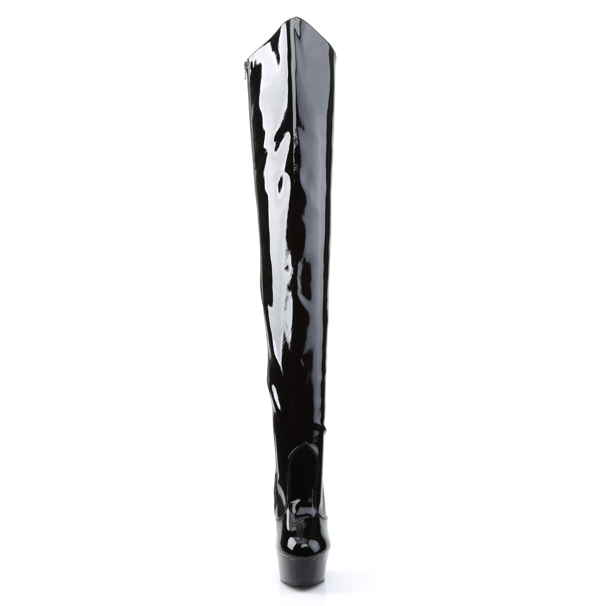 Pleaser Stivali da donna DELIGHT-3010 BLK PAT / BLK