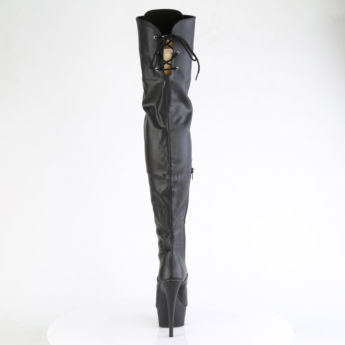 Pleaser DELIGHT-3022 BLK Fuce in pelle/BLK MATTE