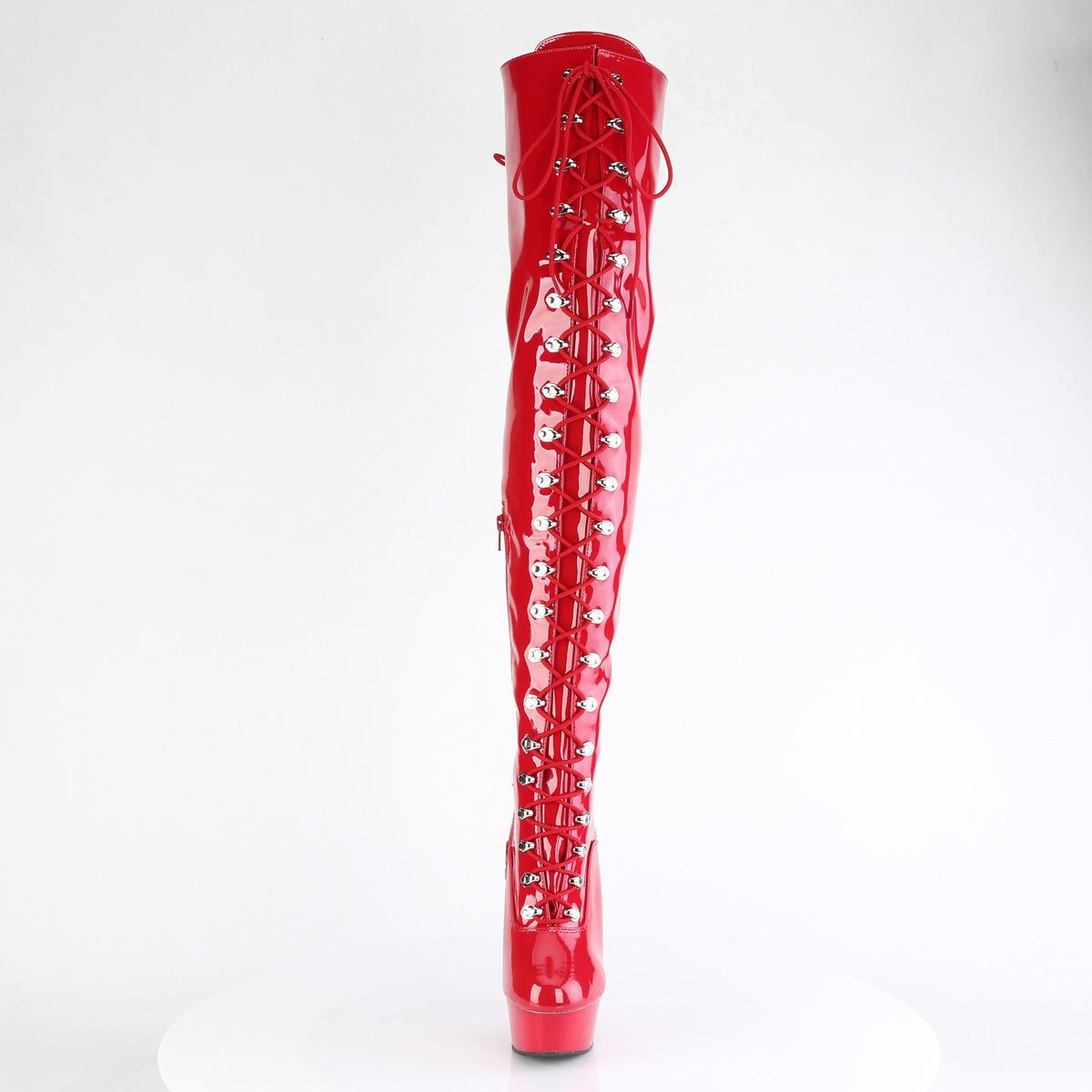 Pleaser DELIGHT-3022 Red Str Pat/Red