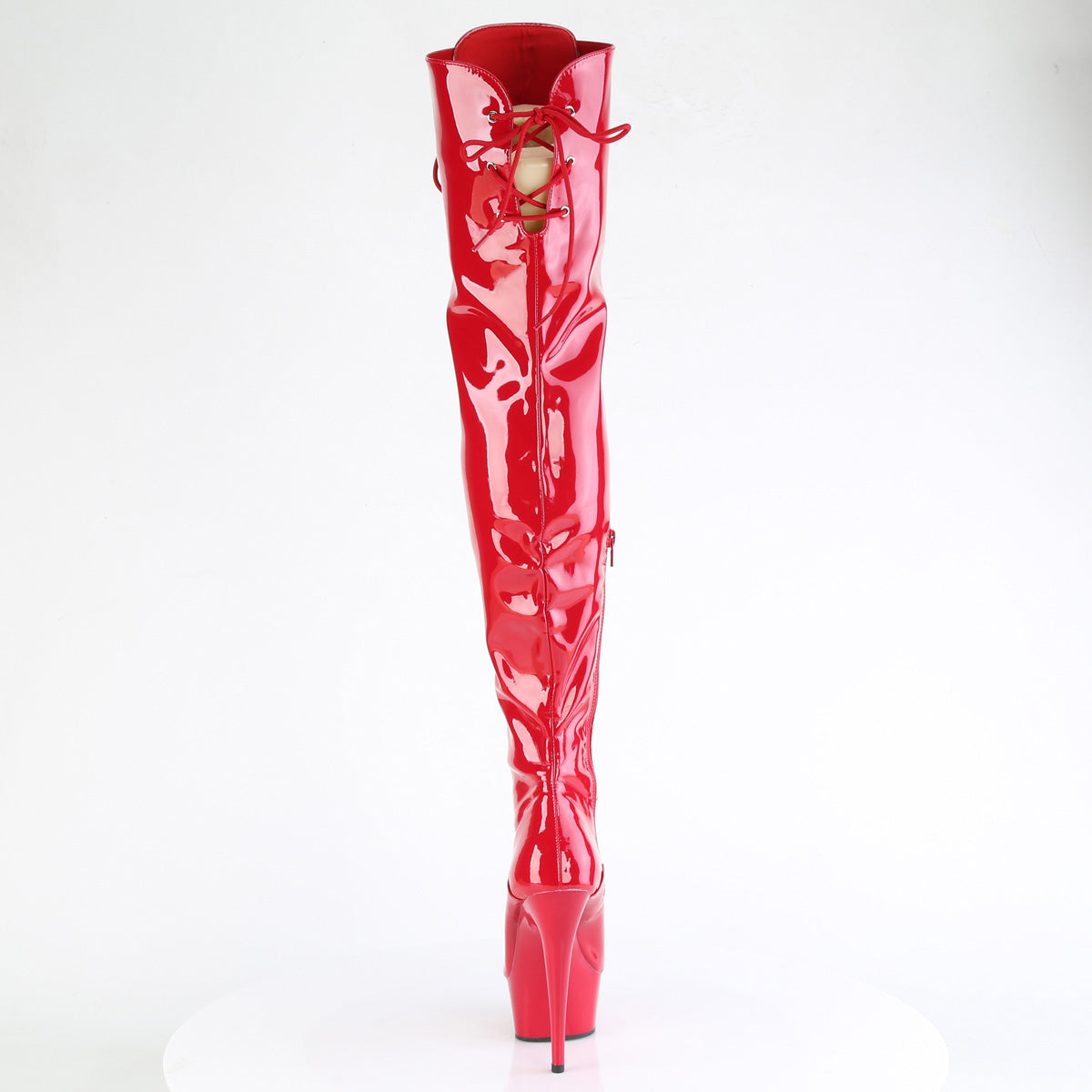 Pleaser DELIGHT-3022 Red Str Pat/Red