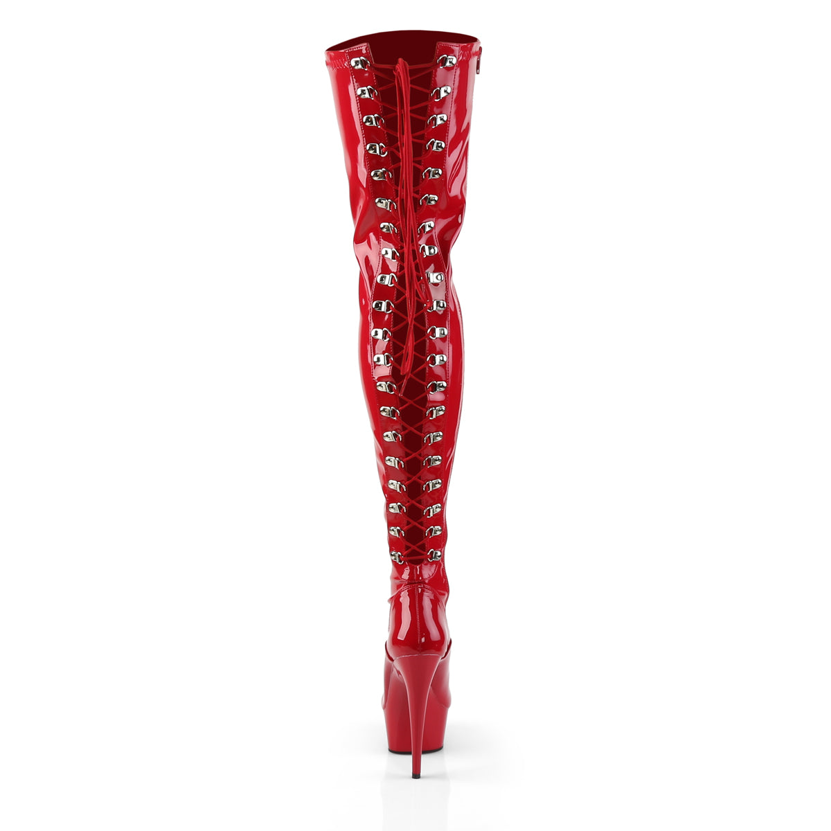 Pleaser Stivali da donna DELIGHT-3063 RED STR PAT / RED
