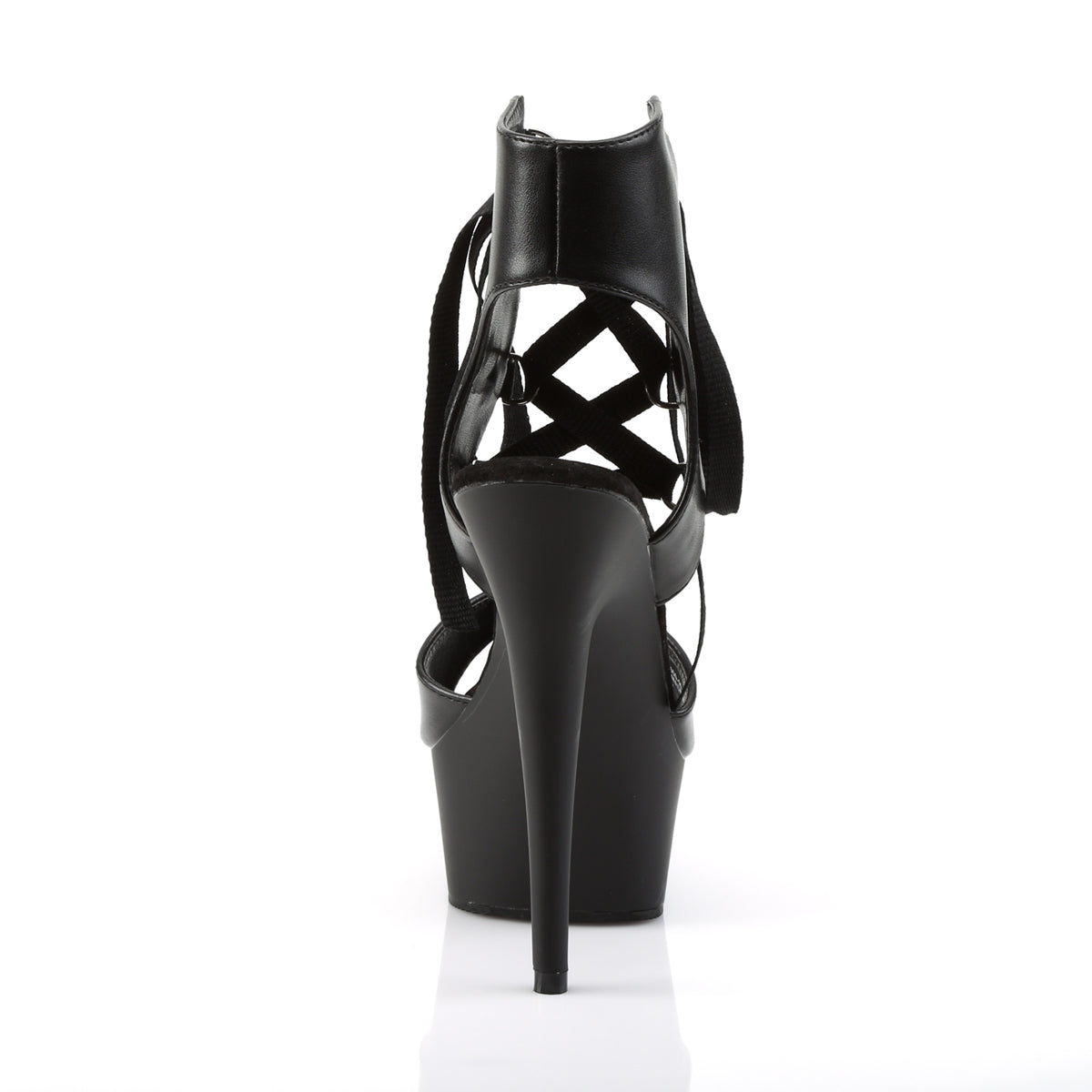 Pleaser Sandali da donna DELIGHT-600-14 BLK in ecopelle / BLK