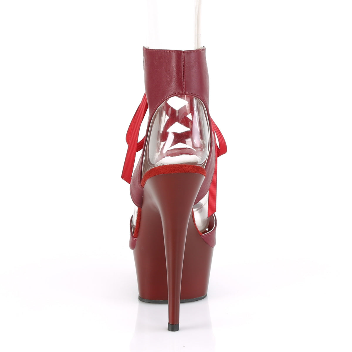 Pleaser Sandali da donna DELIGHT-600-14 Borgogna ecopelle / Borgogna opaca