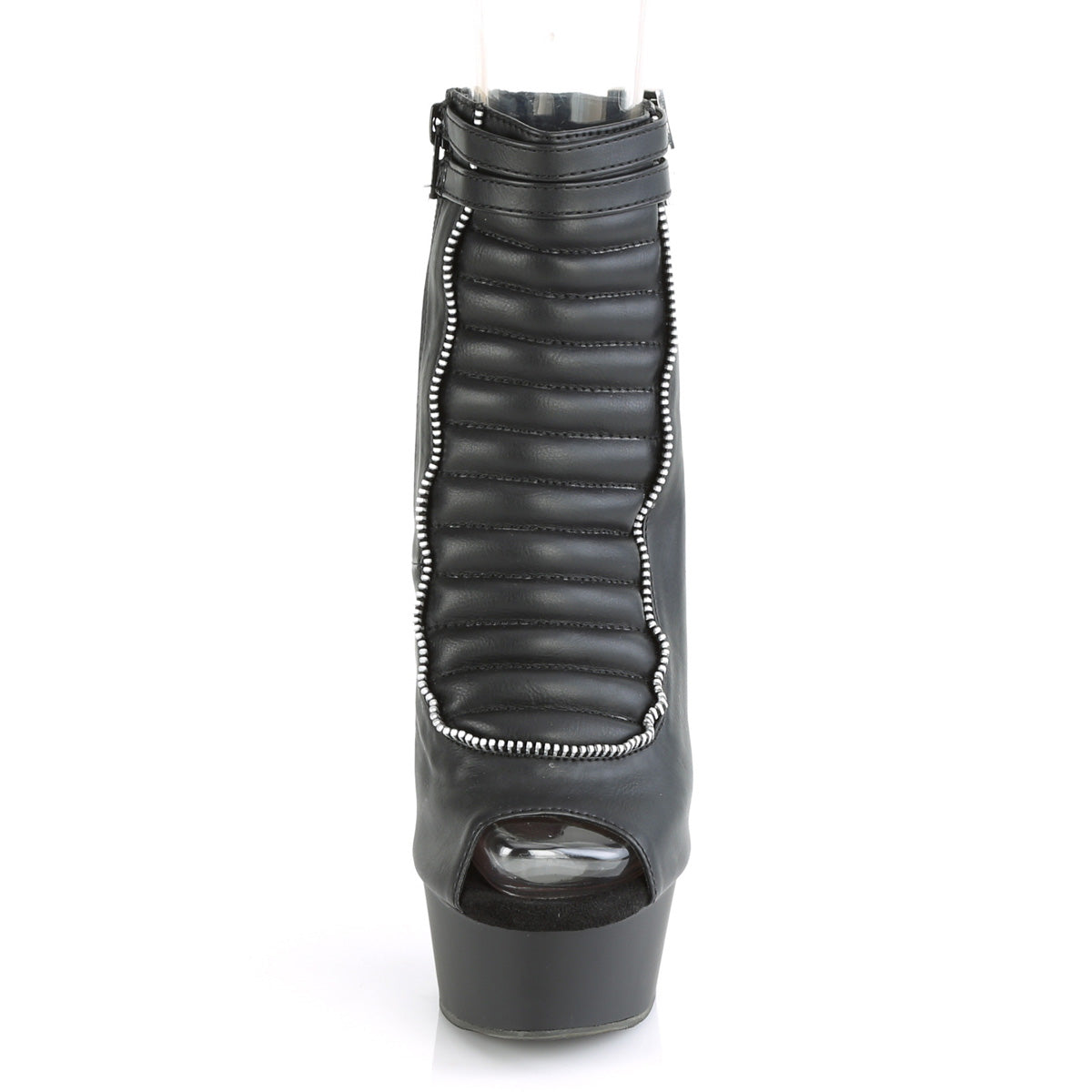 Pleaser Stivaletti da donna DELIGHT-600-18 BLK Pelle ecopelle / Blk Matte