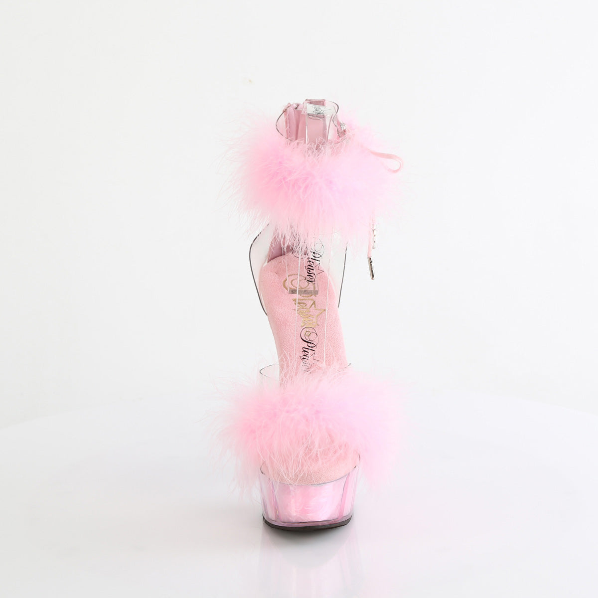 Pleaser DELIGHT-624f Clr-B. Pelliccia rosa/m