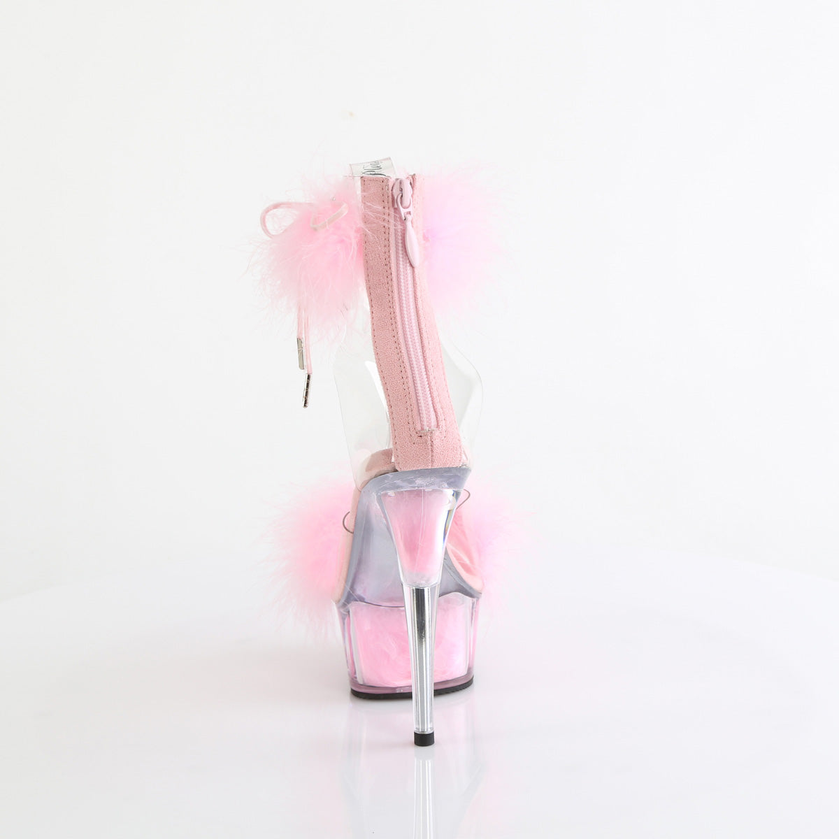 Pleaser DELIGHT-624f Clr-B. Pelliccia rosa/m