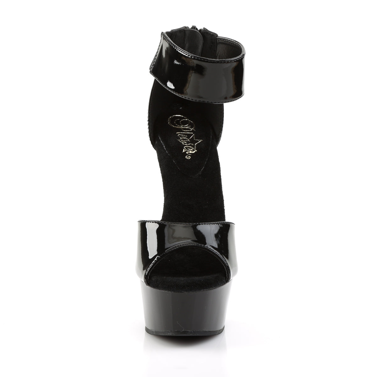 Pleaser Sandali da donna DELIGHT-670-3 BLK / BLK