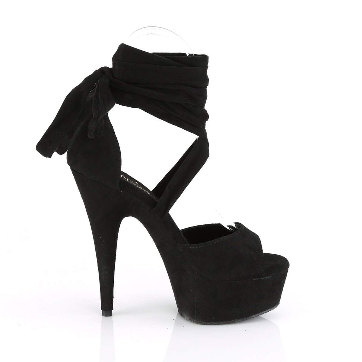 Pleaser Sandali da donna DELIGHT-679 BLK Faux Suede / Blk Faux Suede Suede