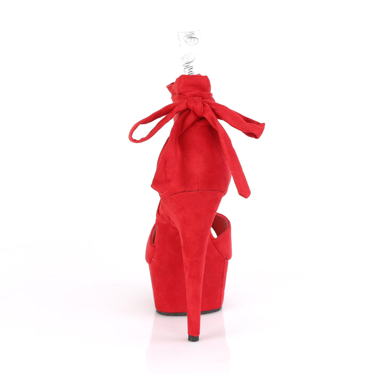 Pleaser Sandali da donna DELIGHT-679 RED FAUX Suede / Red Faux Suede