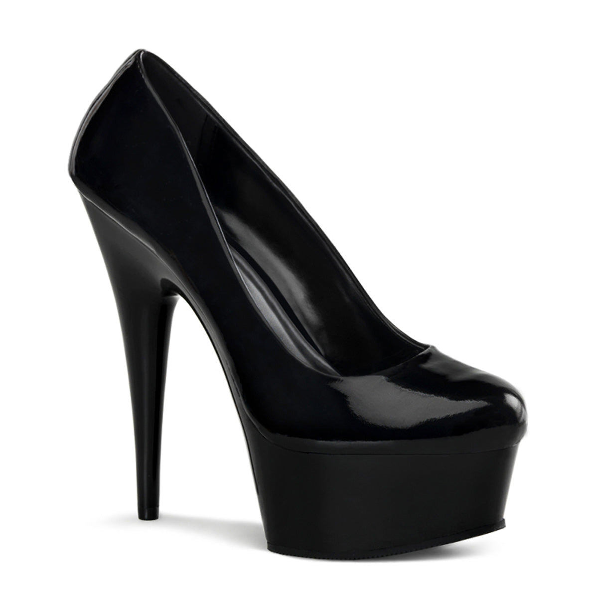Pleaser Sandali da donna DELIGHT-685 BLK PAT / BLK