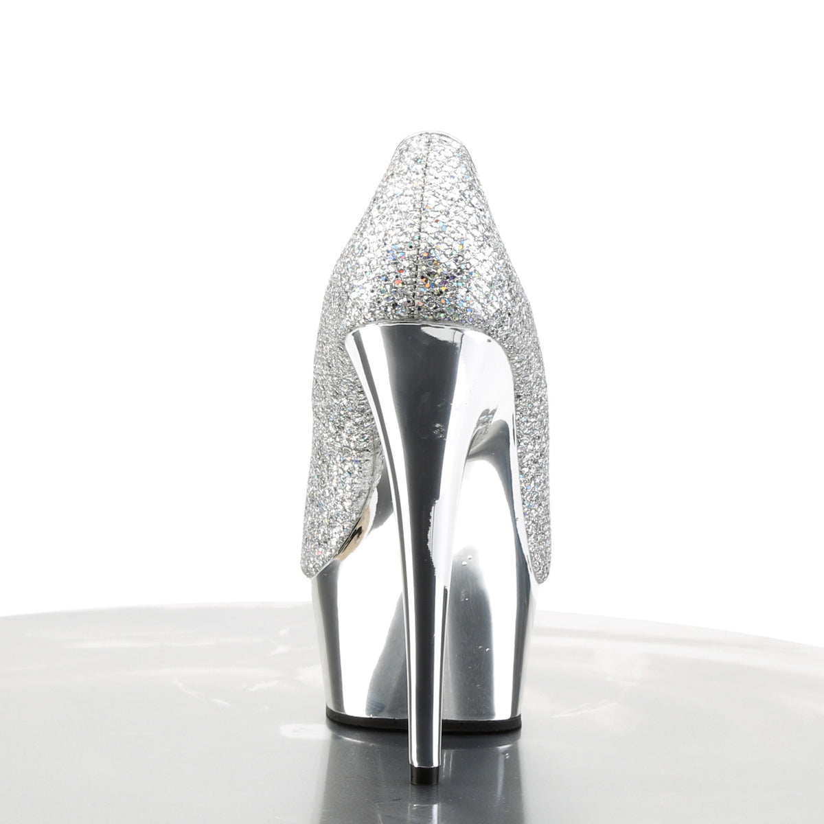 Pleaser Sandali da donna DELIGHT-685G SLV Multi GLTR / SLV Chrome