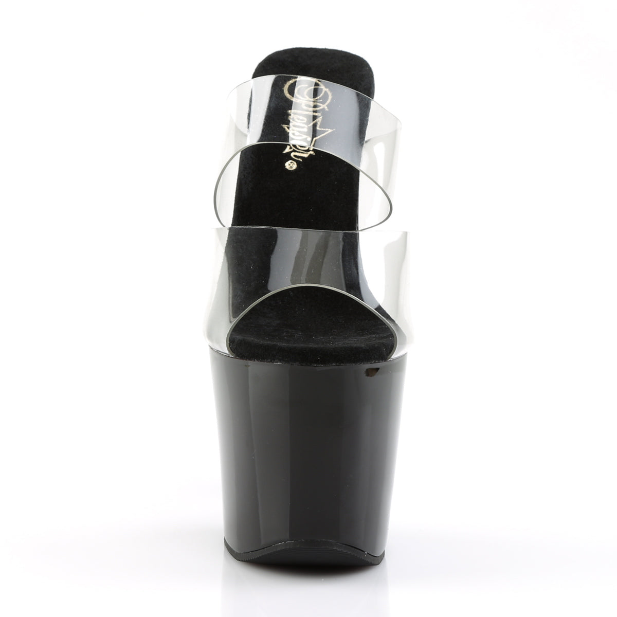 Pleaser Sandali DIAMOND-702 CLR/BLK