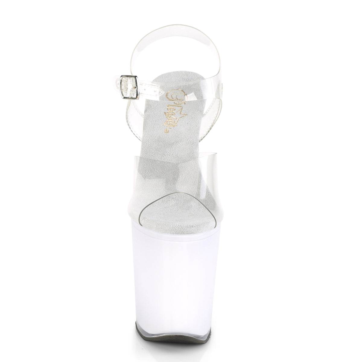 Pleaser Sandali da donna DISCOLITE-808 CLR / Glow bianco