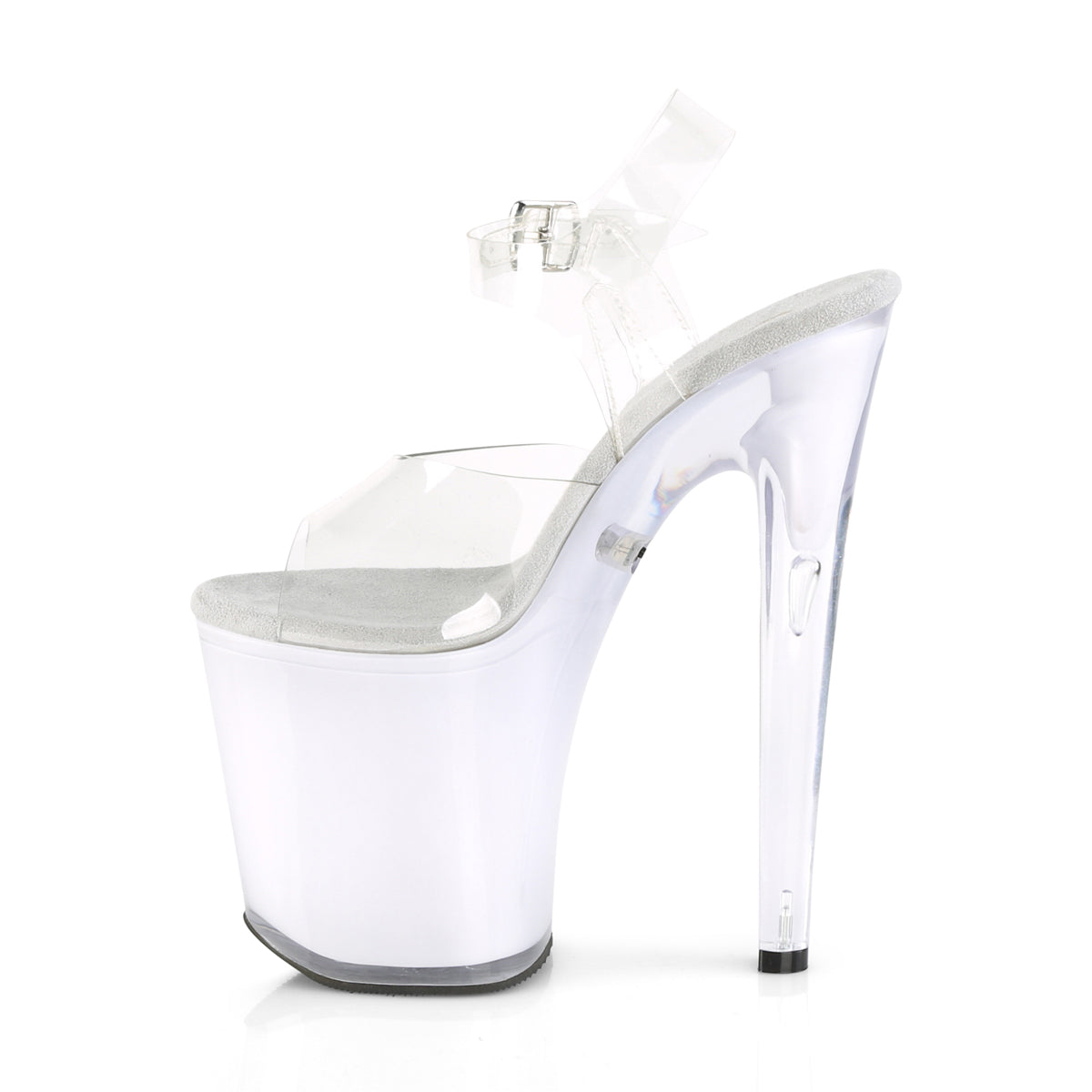 Pleaser Sandali da donna DISCOLITE-808 CLR / Glow bianco