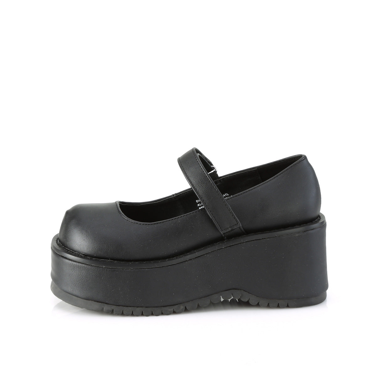 DemoniaCult Pompe da donna DOLLIE-01 pelle vegana BLK