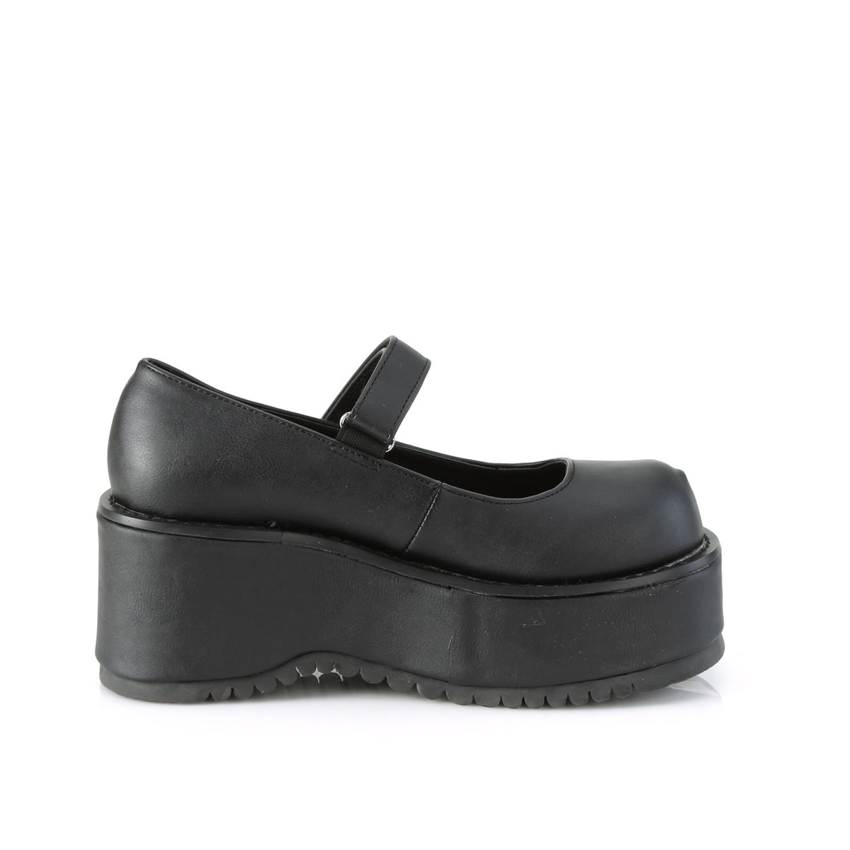 DemoniaCult Pompe da donna DOLLIE-01 pelle vegana BLK