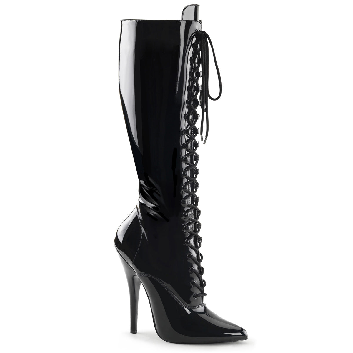 Devious Stivali da donna DOMINA-2020 BLK PAT.