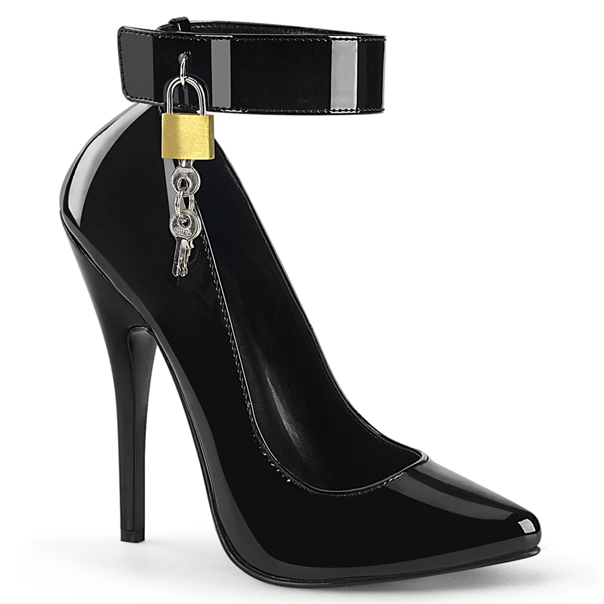 Devious Pompe DOMINA-432 BLK PAT.