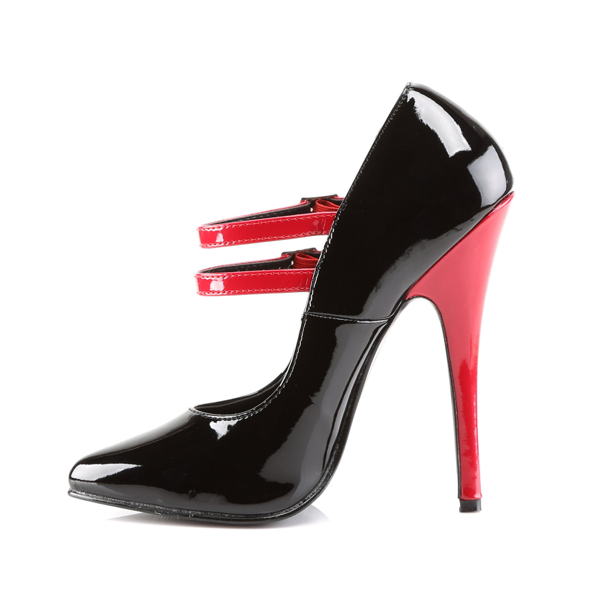 Devious Pompe da donna DOMINA-442 BLK-RED PAT