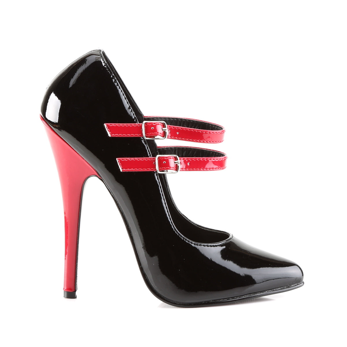 Devious Pompe da donna DOMINA-442 BLK-RED PAT
