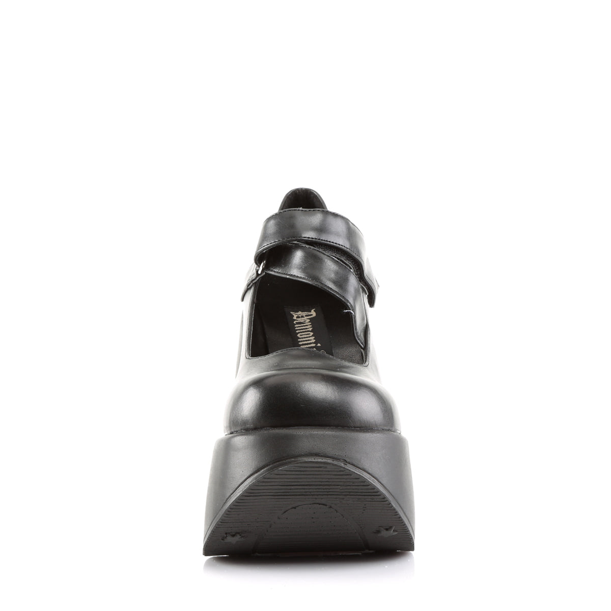 DemoniaCult Pompe da donna DYNAMITE-03 pelle vegana BLK