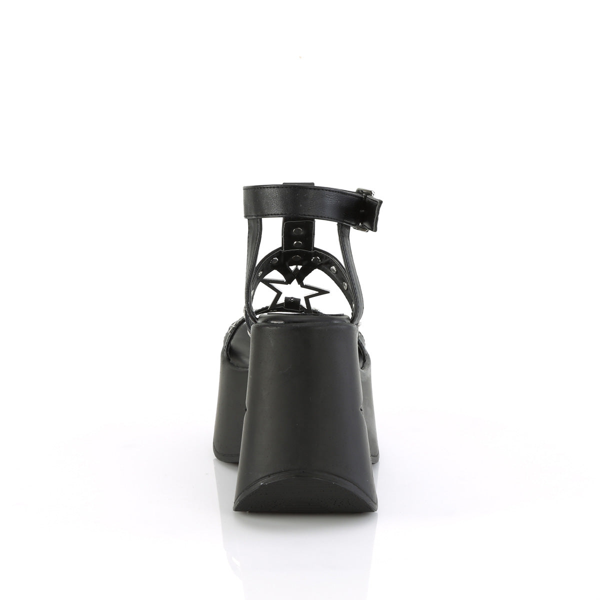DemoniaCult Sandali DYNAMITE-12 pelle vegana BLK