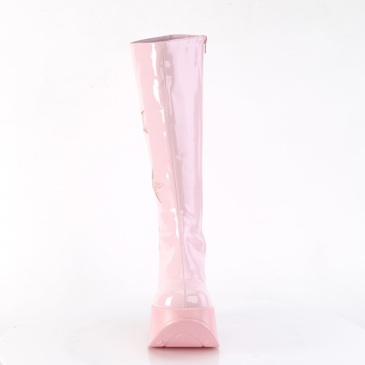 DemoniaCult Stivali DYNAMITE-218 B. Pink Pat-B. Multi -gliter rosa