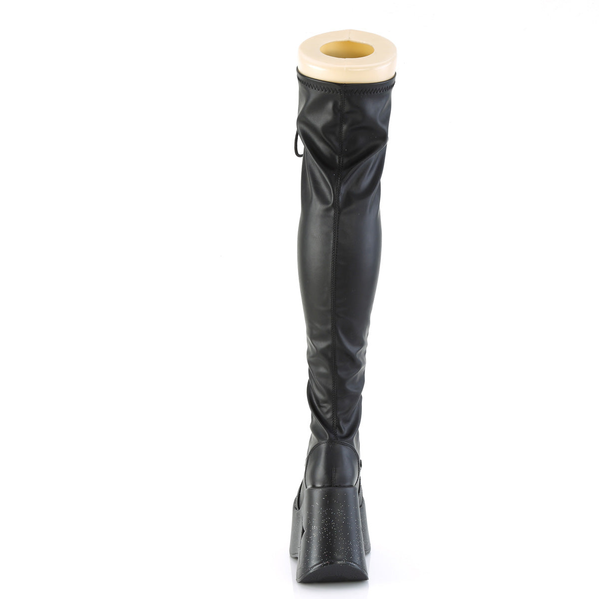 DemoniaCult DYNAMITE-300-1 Blk Str Vegan Leather
