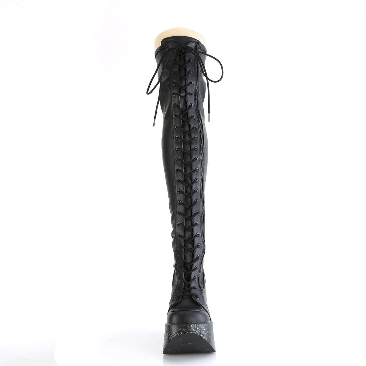 DemoniaCult Boots DYNAMITE-300 Blk Str Vegan Leather