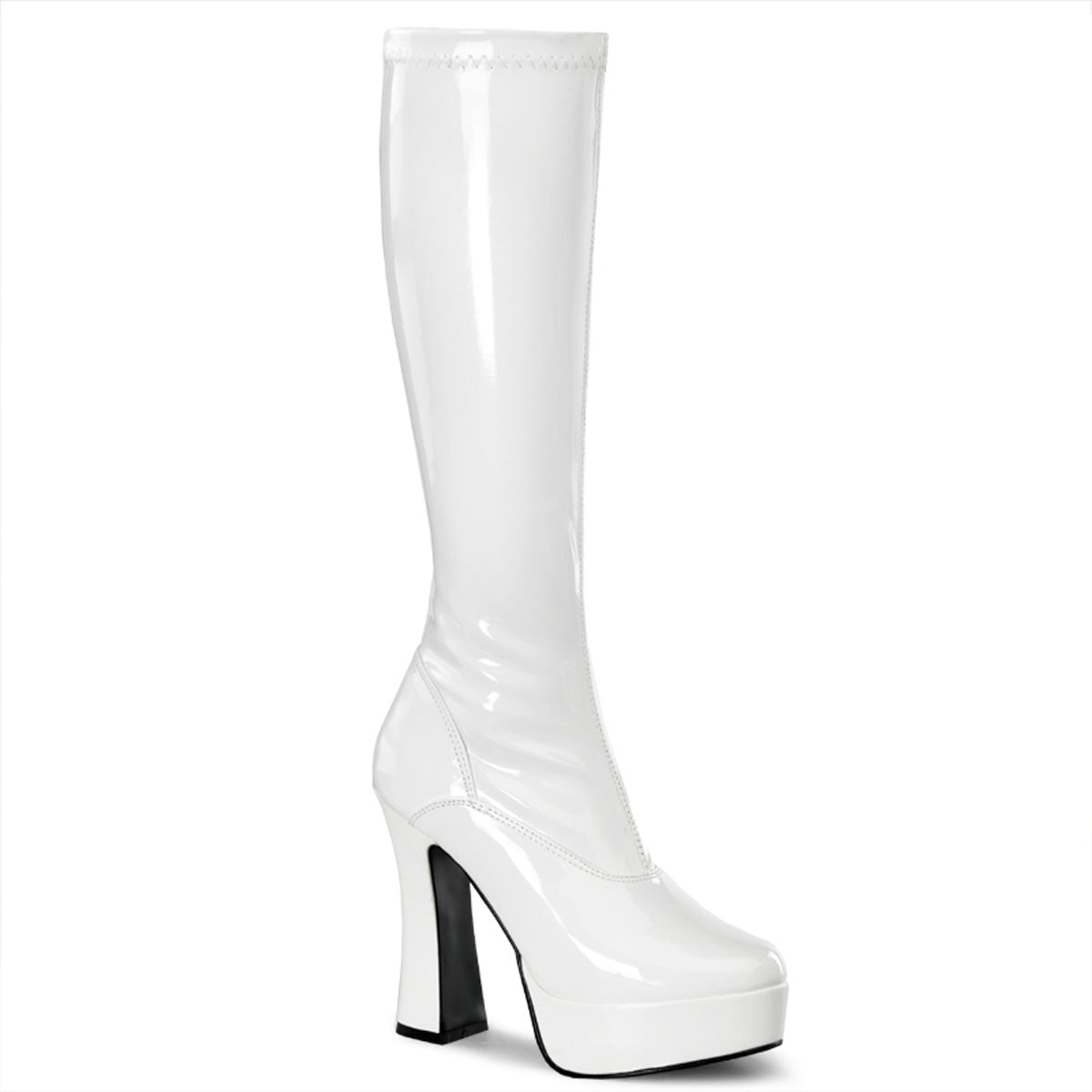Pleaser Stivali da donna ELECTRA-2000Z Wht Str Pat