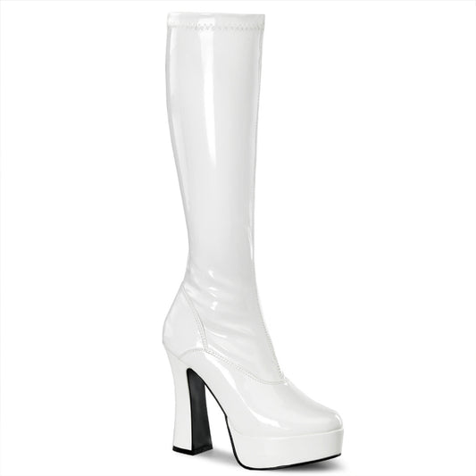 Pleaser Stivali da donna ELECTRA-2000Z Wht Str Pat