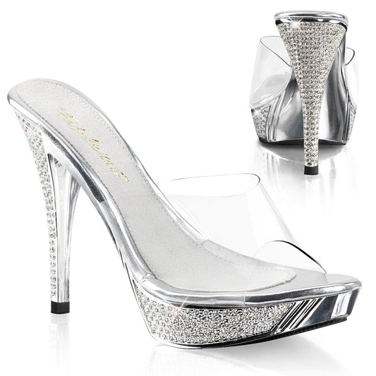 Fabulicious Sandali da donna ELEGANT-401 CLR / SLV Chrome