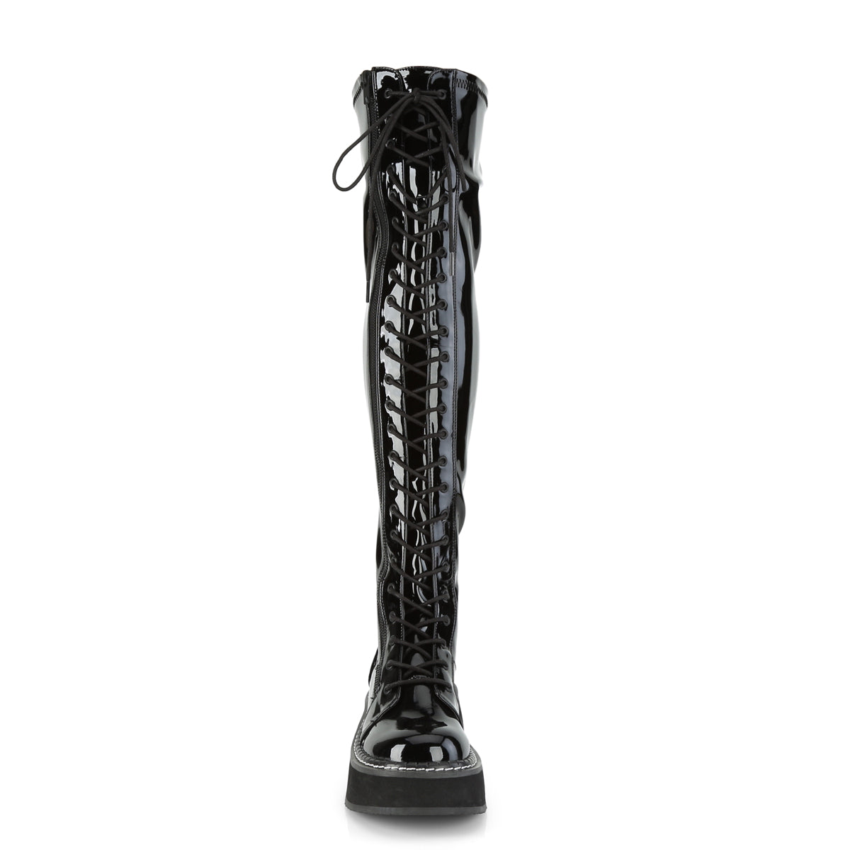 DemoniaCult Stivali da donna EMILY-375 blk pat