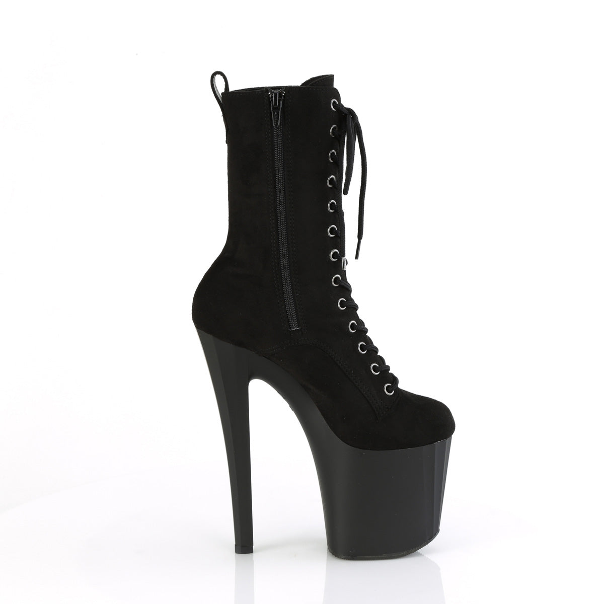 Pleaser ENCHANT-1040 BLK Fux Suede/BLK MATTE