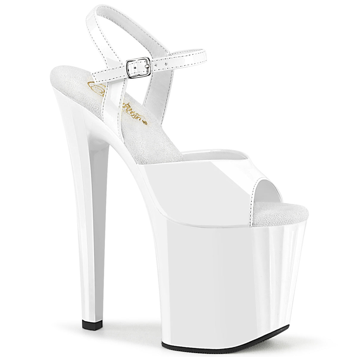 Pleaser ENCHANT-709 Wht Pat/Wht