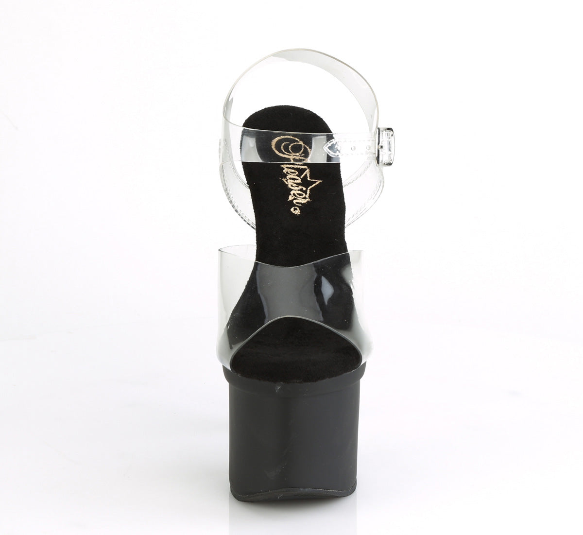 Pleaser Sandali da donna ESTEEM-708 CLR / BLK opaco
