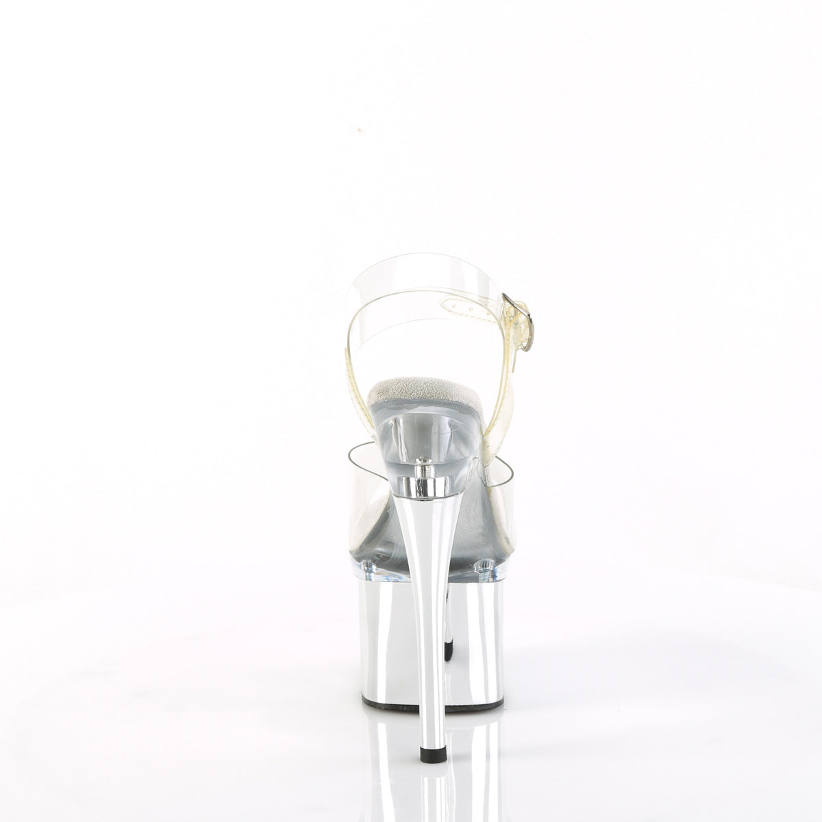 Pleaser Sandali ESTEEM-708 CLR/CLR-SLV Chrome