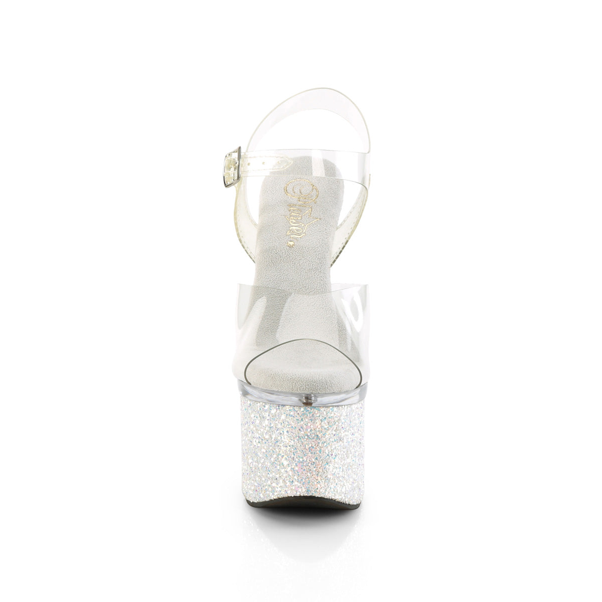 Pleaser Sandali ESTEEM-708LG CLR/CLR-WHT Multitter