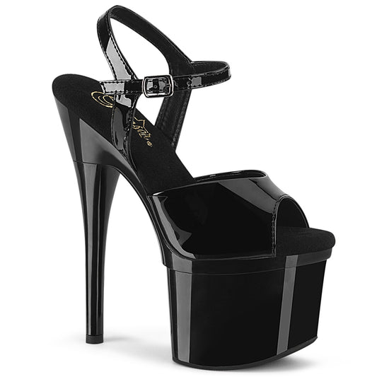 Pleaser Sandali da donna ESTEEM-709 BLK PAT / BLK