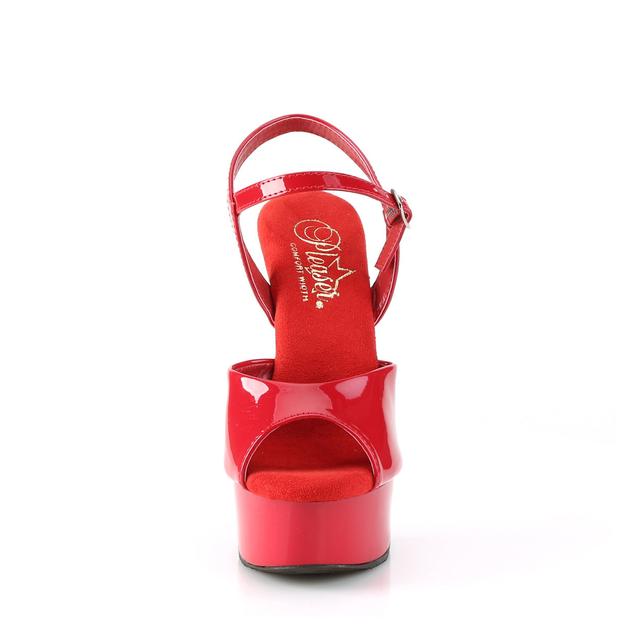 Pleaser Sandals EXCITE-609 Red Pat/Red