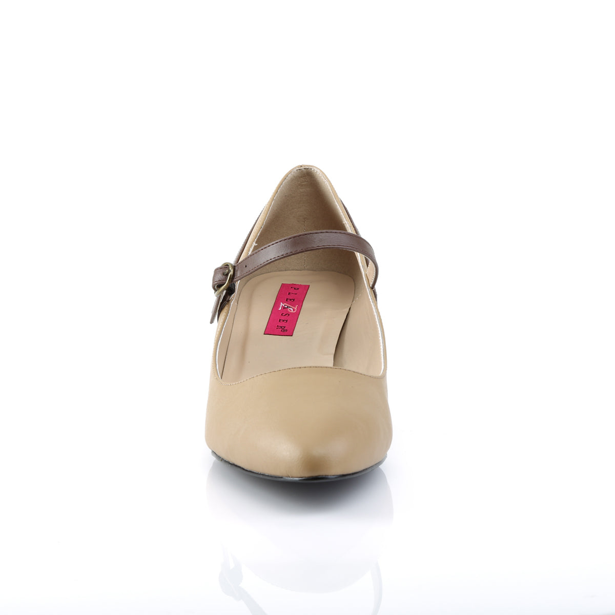 Pleaser Pink Label Pompe da donna FAB-425 cuoio tan-marrone-marrone